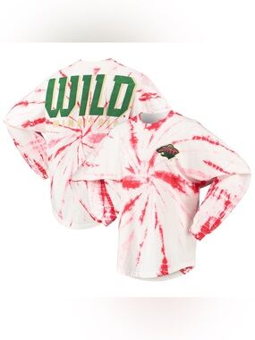 Fanatics, Minnesota Wild Tie Dye Long Sleeve.